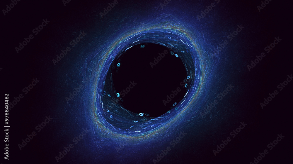 Aufkleber 3d manual rendering abstract round hole light background. its not ai generatd illustration.