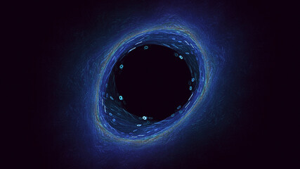 3D manual rendering abstract round hole light background. Its not AI Generatd illustration.