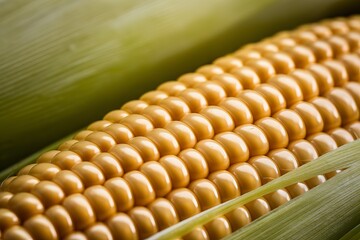 A close-up view of freshly harvested corn on the cob