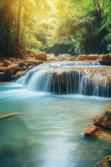 Stream flowing through forest