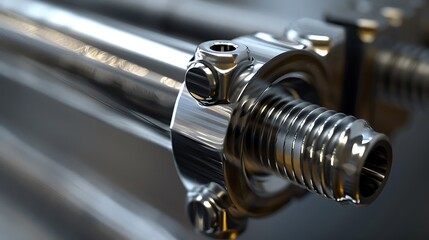 Fototapeta premium A reliable screw quantify to assess the width and ratio of bolts and nuts