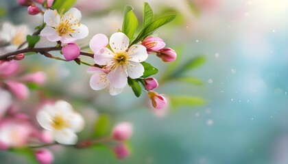 Serene Spring Nature with Soft Blurred Background