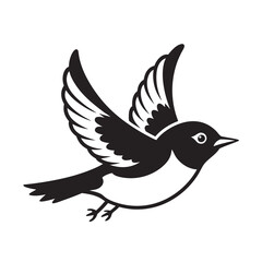 bird on a white background