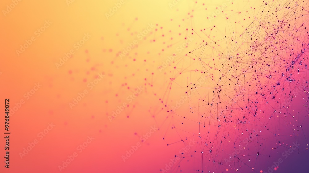 Poster abstract indian digital network web on a gradient background, leaving space for tech belief copy.