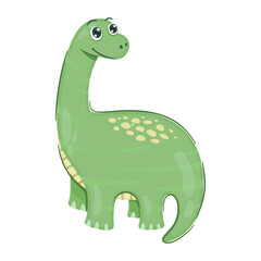Cute Cartoon Brontosaurus Clipart