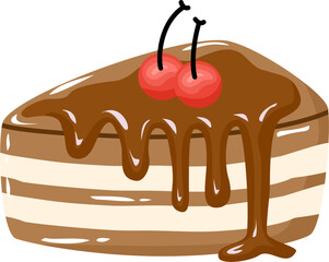 Chocolate slice cake