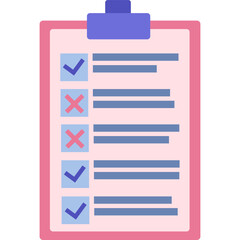 Check list clipboard vector survey icon isolated