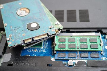 Repairing and upgrade circuit mainboard of notebook, electronic, computer hardware and technology.