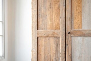 Upcycled wardrobe with reclaimed wood, offering a minimalist approach to eco-friendly interior design, recycled wardrobe, minimalist upcycled furniture