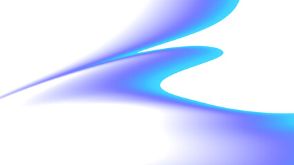 Blurred transparent gradient background. Elegant blue wavy line on Transparent png overlay background