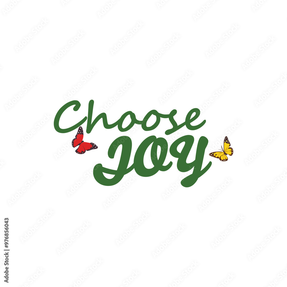 Poster choose joy. christian faith, typography for print or use as poster, card, flyer or t shirt