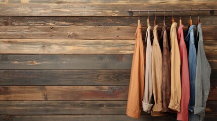 Rustic wardrobe crafted from recycled barn wood, showcasing vintage fashion made from upcycled materials, recycled wardrobe, sustainable fashion