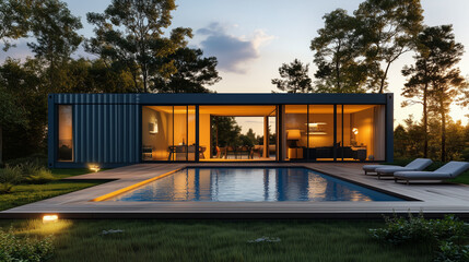 Fototapeta premium a modular house fur luxury holidays