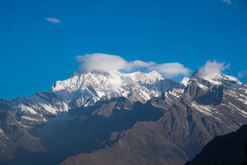 mountains in the snow