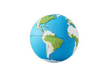 Colorful globe depicting the Earth with continents and oceans
