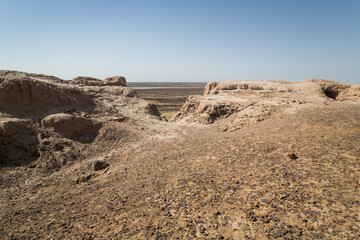 The ruins of an ancient Zoroastrian Tower of Silence