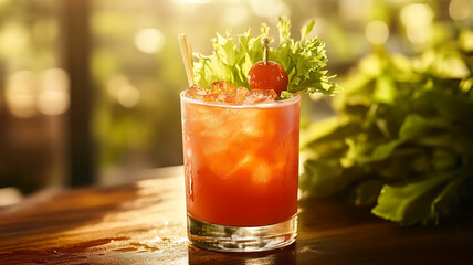 Celebrate National Vodka Day with a refreshing cocktail garnished with fresh ingredients