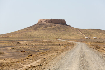 The ruins of an ancient Zoroastrian Tower of Silence