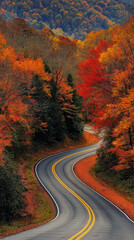 Naklejka premium road in the mountains