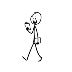 a person walking while reading a book