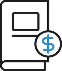 Book and Dollar Icon
