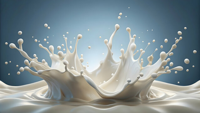 intricate milk splashes in realistic composition, milk, splashes, realistic, composition, isolated, white, spatter, collision