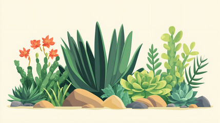 minimal of Hardy succulents 