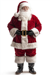 A traditional santa claus, isolated on white background