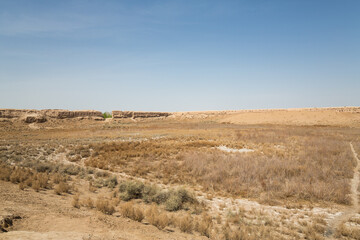 The ruins of fortress Katta Guldursun Qala