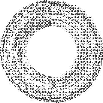 Black On White Oval Halftone Texture Stock Vector (Royalty