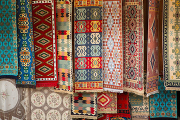 Beautiful and colorful traditional souvenirs from Albania.