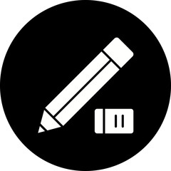 Pencil and eraser Icon