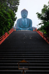 Great Buddha of Kamakura Daibutsu at Thai Temple - Wat Phra That Doi Phra Chan Mae Tha, Lampang...
