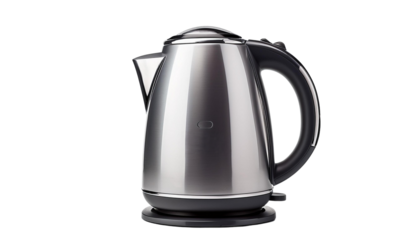 A sleek stainless steel kettle designed for modern kitchens, perfect for boiling water quickly and efficiently.