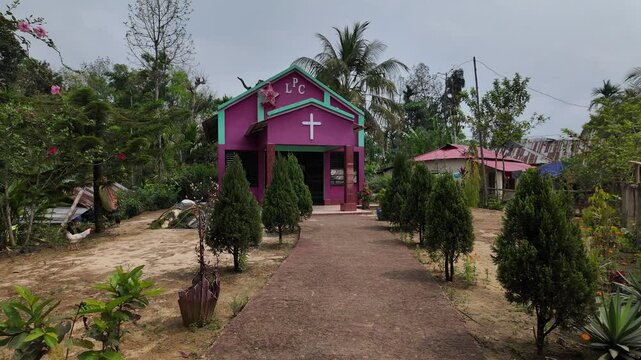 Catholic church in Khasi tribe village, Sylhet Division, Kamalganj, Bangladesh