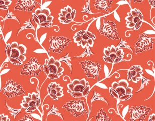 Fotobehang Stijlen patronen Romantic Boho floral pattern,  Persian pattern  Indian floral pattern, Vector Illustration ,  © MSNTY_STUDIOX