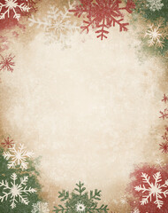 Elegant Christmas Background with Snowflakes and Space for Text