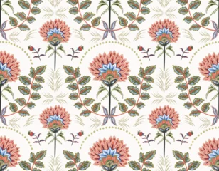 Romantic Boho floral pattern,  Persian pattern  Indian floral pattern, Vector Illustration ,