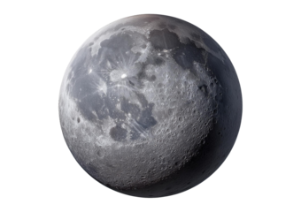 Planet mercury Isolated on Transparent or White Background