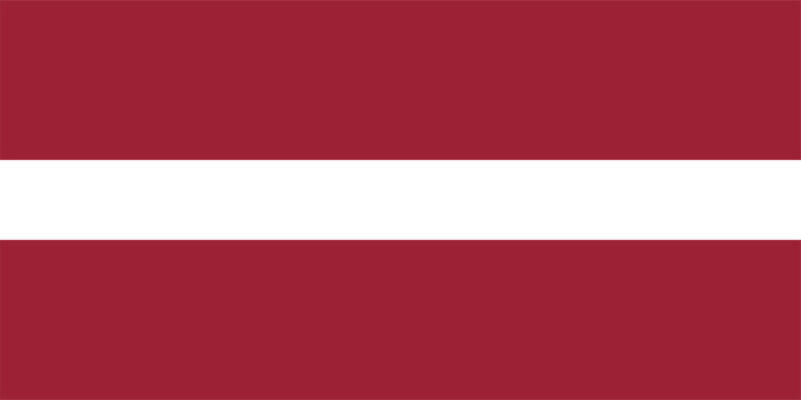 Latvia national flag badge official standard colors and correct proportions vector illustration isolated flag for independence day, National day celebrations, educational, posters, flyers, banners