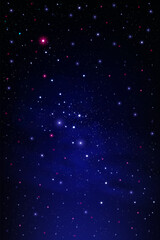 Space Night Sky and Star Background,Starry Universe Blue Sky Galaxy,Cloud with Nebula and Stars in Winter Night,Nature Stardust field in deep universe, Milky way galaxy