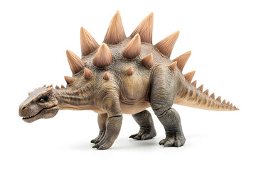 Obraz premium Dinosaur Stegosaurus isolated on white background, prehistoric creature