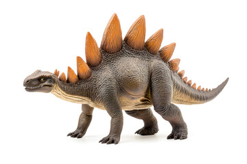 Fototapeta premium Dinosaur Stegosaurus isolated on white background, prehistoric creature