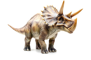 Fototapeta premium Realistic Triceratops isolated on white background