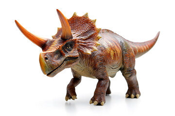 Fototapeta premium Realistic Triceratops isolated on white background