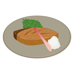 ぶりの照り焼き