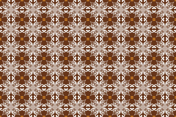 Oreintal Flora Damask Seamless pattern  embroidery, Indian style.  art ornament print.Design for carpet, cover,wallpaper, wrapping, fabric, clothing 