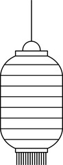  Chinese New Year Lantern outline.
Lunar New Year Lantern Decoration outline.
