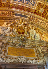interior of the church of the vatican city