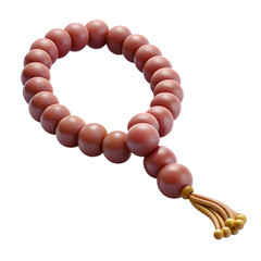 Obraz premium Prayer Beads 3d cartoon style illustration